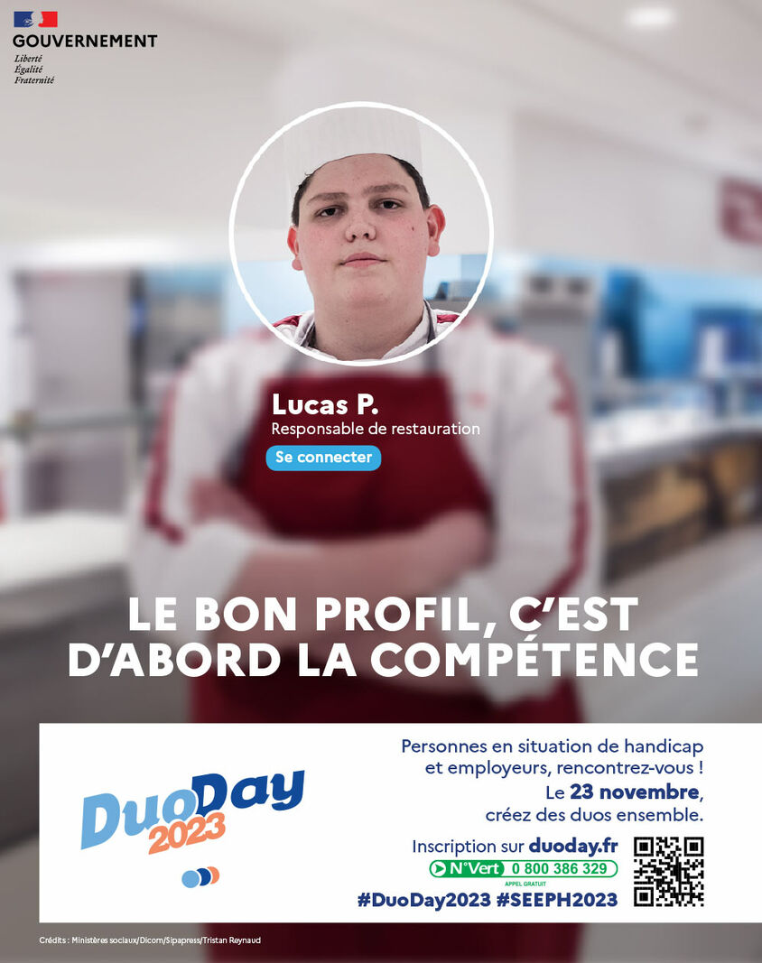 Le bon profil c'est d'abord la compétence (image de Lucas, responsable de restauration)