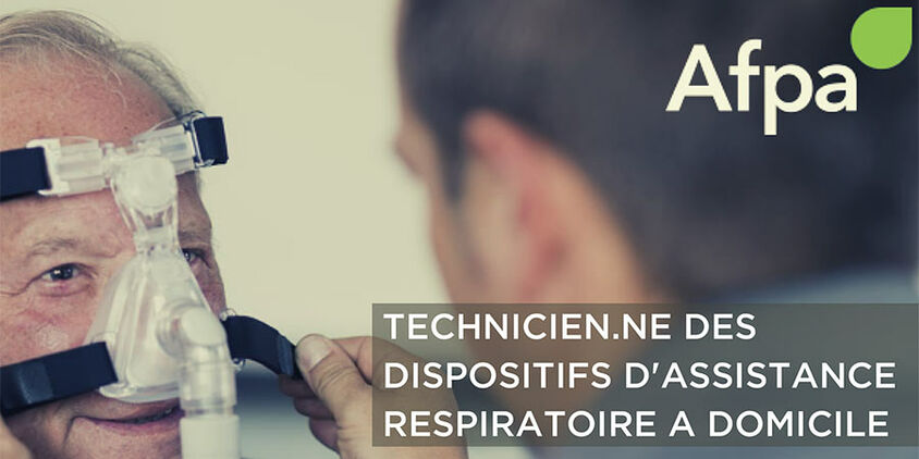 Image de personne âgée avec un appareil respiratoire