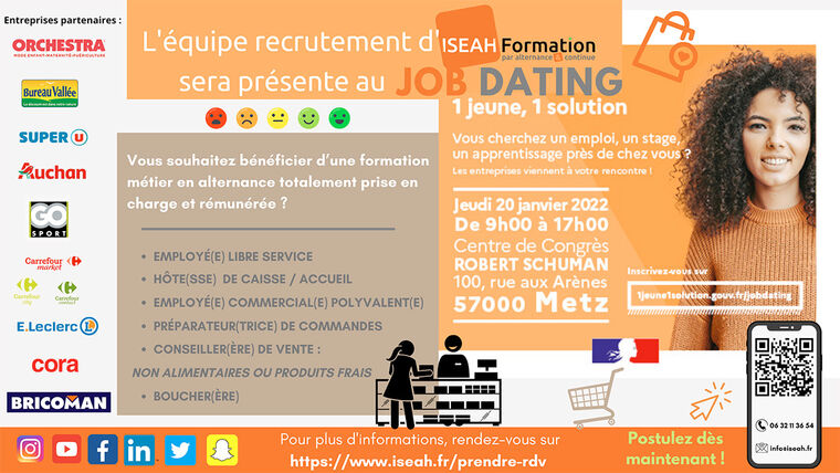 Job Dating : 1 jeune, 1 solution à Metz