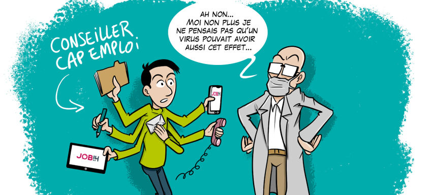 Dessin sur la mutation des Cap emploi