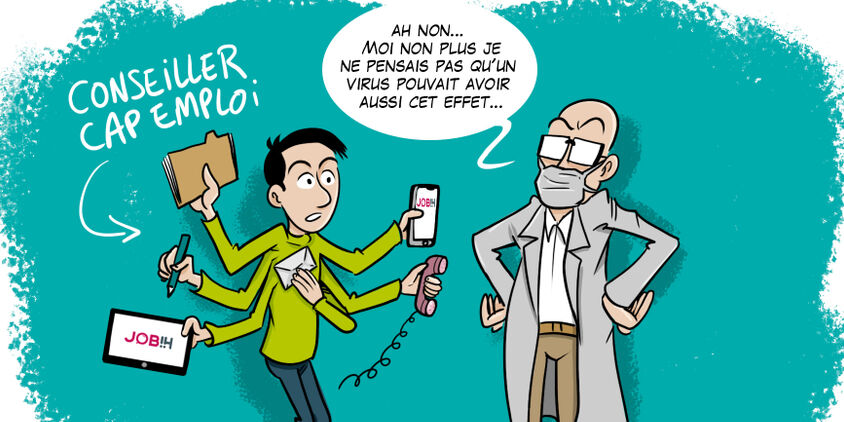 Dessin sur la mutation des Cap emploi