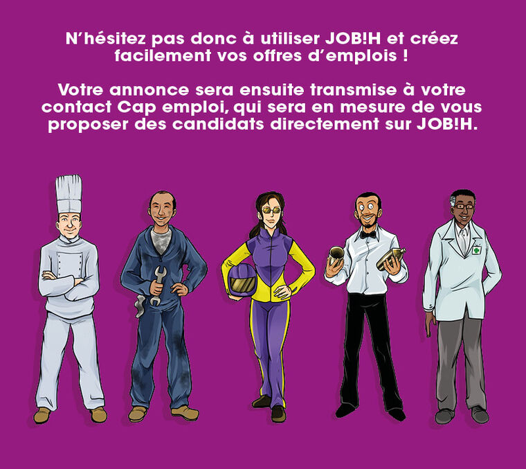 Les offres d'emploi sur JOB!H