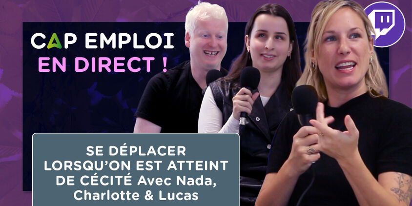 Luca, Nada et Charlotte : se déplacer lorsqu'on est atteint de cécité.