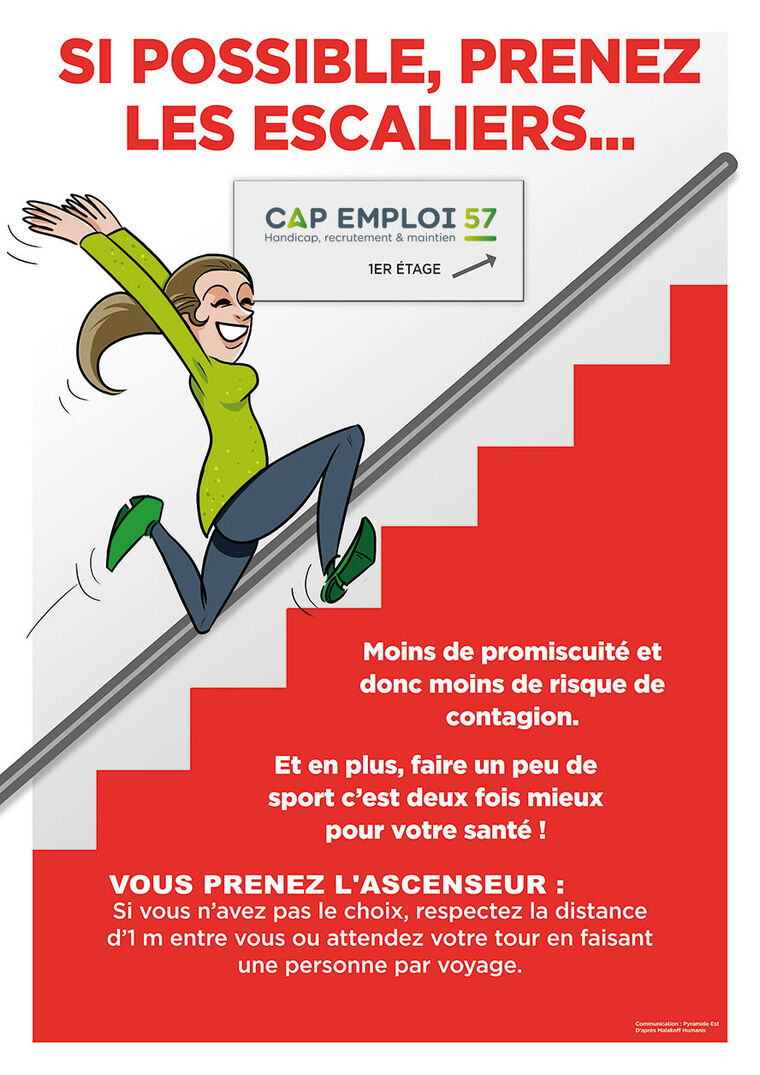 Prenez les escaliers si possible