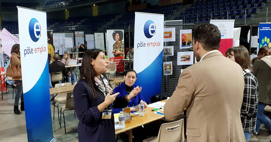 Le stand de Pôle emploi