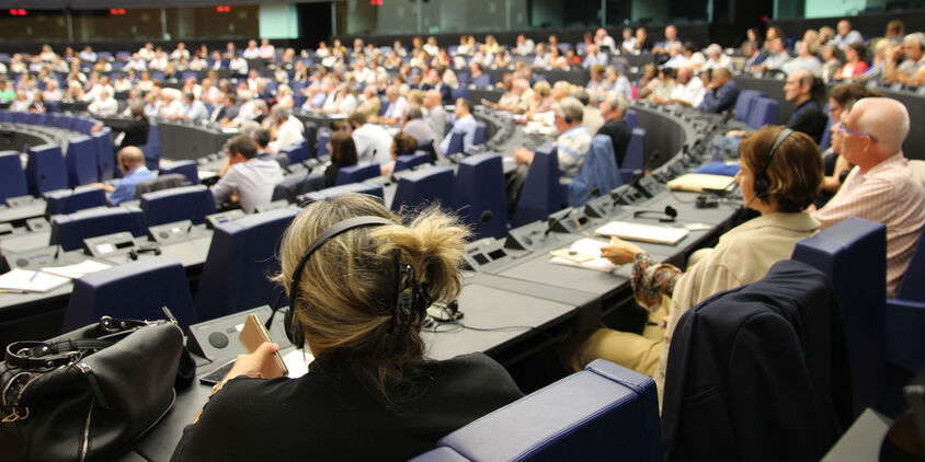 Image de l'assemblée Générale de Cheops au Parlement Européen