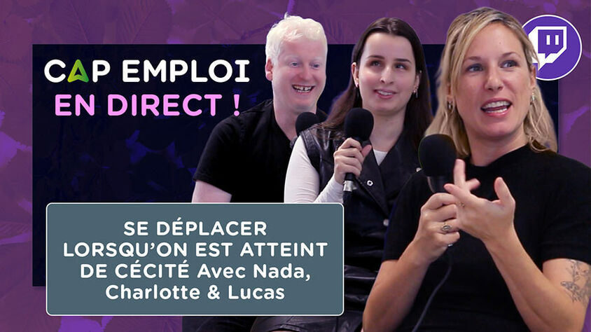se déplacer lorsqu’on est atteint de cécité Avec Nada, Charlotte & Lucas