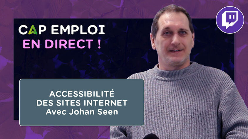 ACCESSIBILITÉ  DES SITES INTERNET Avec Johan Seen