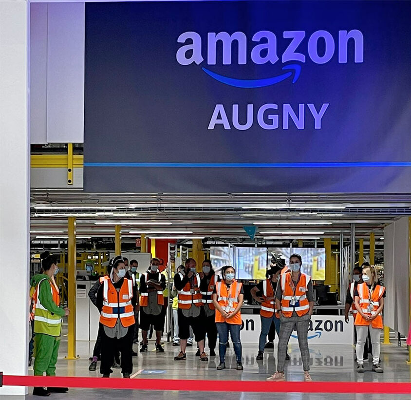 L'entrée d'Amazon Augny
