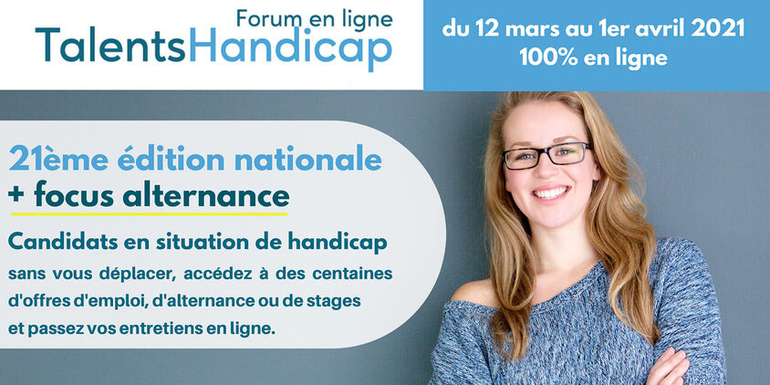 21ème forum en ligne national Talents Handicap