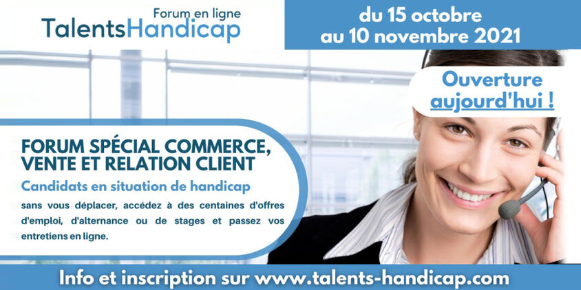 Forum en ligne Talents Handicap sur le commerce et la vente