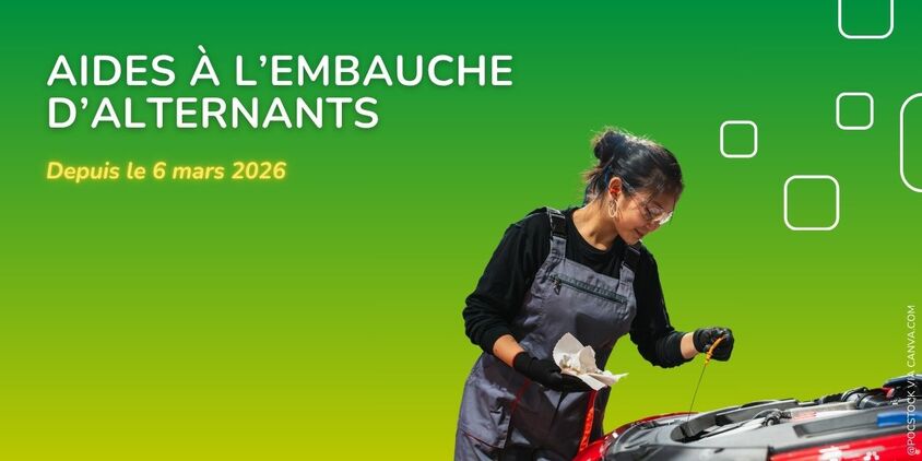 Aides à l’embauche d’alternants depuis le 6 mars 2026