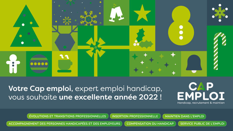 Cap emploi vous présente ses meilleurs voeux pour 2022